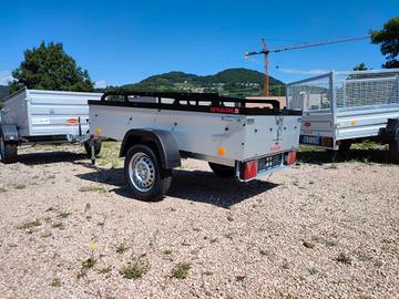 Carrello rimorchio auto con coperchio