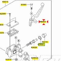 Leva freno ant Kawasaki Ninja 250R 460920028