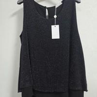 Top Lizalù effetto glitter XXL moda curvy