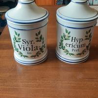 Vasi da Farmacia in ceramica, Clizia.