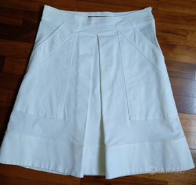 Gonna cotone bianco Zara Basic