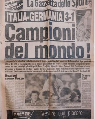 Gazzetta dello sport Mondiali 1982