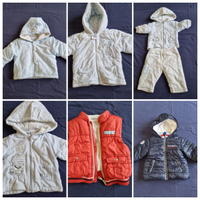 Varie giacche invernali per neonato