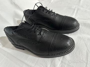 Mocassini Scarpe in pelle Tg. 41 suola gomma