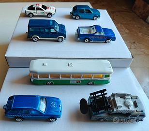Lotto 7 Auto Vintage "Majorette" anni ‘80 die-cast