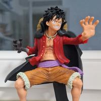 figure Luffy 18cm Rubber ONE PIECE cappello paglia