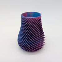 Mini vaso decorativo – effetto spirale bicolore