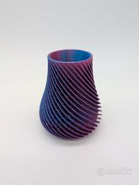 Mini vaso decorativo – effetto spirale bicolore