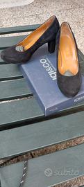 scarpe da donna pelle scamosciata nero