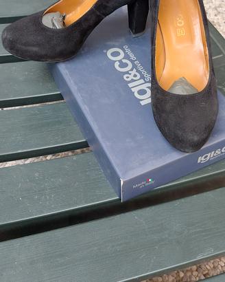 scarpe da donna pelle scamosciata nero