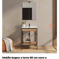 Mobile da bagno con lavabo integrato. 60 cm
