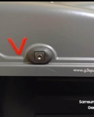 Bagagliera G3 390 litri+Sbarre fissaggio+Ganci 