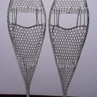 ciaspole vintage in alluminio 