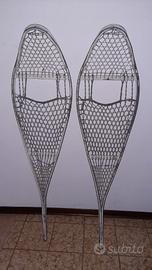 ciaspole vintage in alluminio 