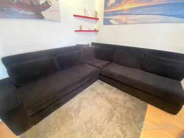 Divano in velluto 240*260*87