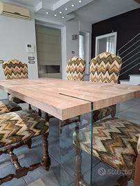 Set sedie vintage in legno massello