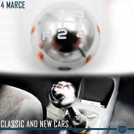 POMELLO Leva Cambio 4 MARCE SILVER PER PORSCHE 911