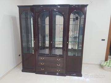 Credenza alta in mogano