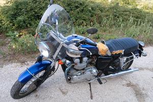 Triumph Bonneville t100 blu.