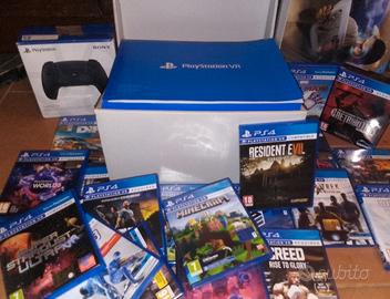 PS VR + AIM + adatta PS5+ 2 move + 28 giochi VR