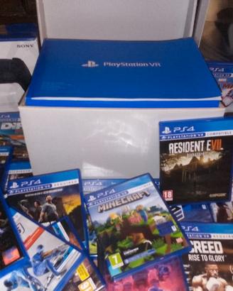 PS VR + AIM + adatta PS5+ 2 move + 28 giochi VR