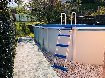 Piscina fuori terra  in acciaio Gre.