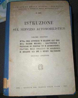 Istruzione sul servizio automobilistico Esercito 