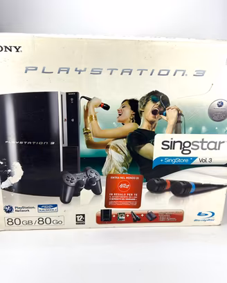Playstation 3 fat 80 Gb console Sony Ps3 nera pal