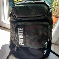 Zaino scuola organizzato Fortnite linea Skin verde