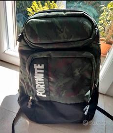 Zaino scuola organizzato Fortnite linea Skin verde