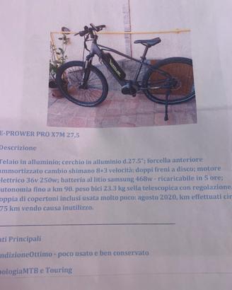 Bici E-PROWER PRO X7M 27,5