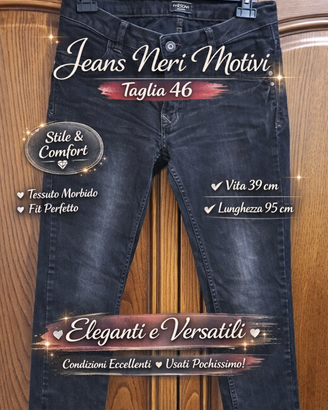 Jeans neri Motivi donna taglia 46