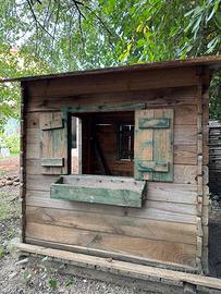 CASETTA LEGNO PER BAMBINI DA GIARDINO