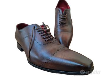 Eleganti Mocassini Oxford Brecos in vera Pelle