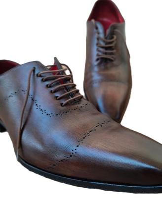 Eleganti Mocassini Oxford Brecos in vera Pelle