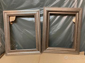 Coppia di cornici legno vuote stile neoclassico