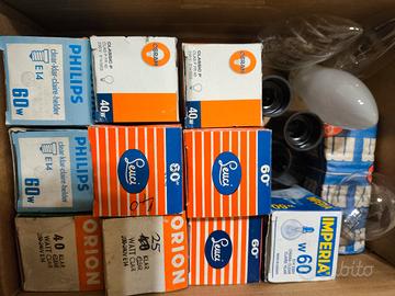 vecchie lampadine  a filamento passo piccolo