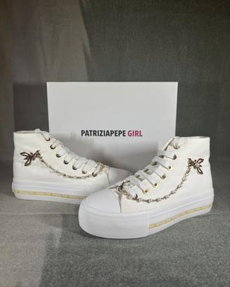 Patrizia Pepe sneakers | size 37 |bianco  platino