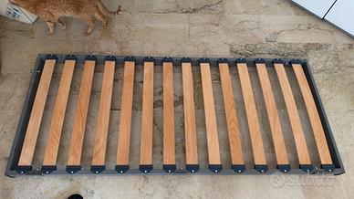 3 reti singole a doghe in legno - 90x200 cm