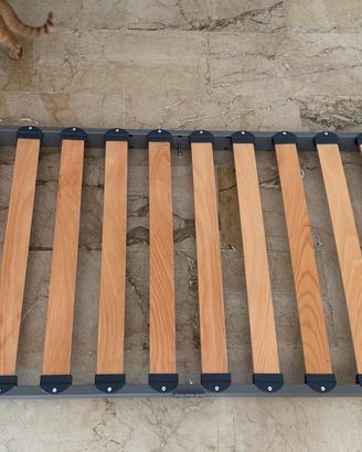 3 reti singole a doghe in legno - 90x200 cm