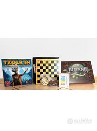 Giochi da tavolo: Tzolk’in, Jumanji, scacchiera…