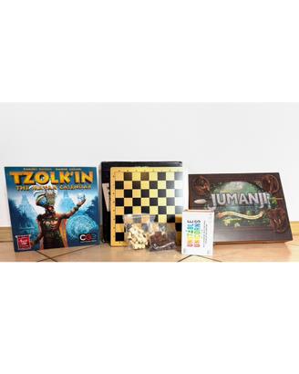 Giochi da tavolo: Tzolk’in, Jumanji, scacchiera…
