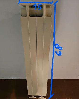 termosifone in alluminio, 2 elementi