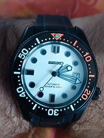 orologio Seiko mod nh35 black  diver 42mm