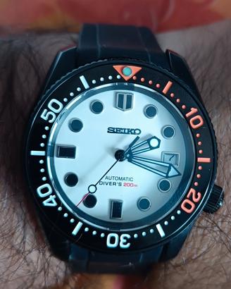 orologio Seiko mod nh35 black  diver 42mm