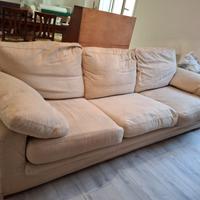 Divano letto a 3 posti con materasso, sfoderabile