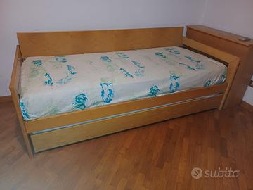 Letto singolo con letto estraibile
