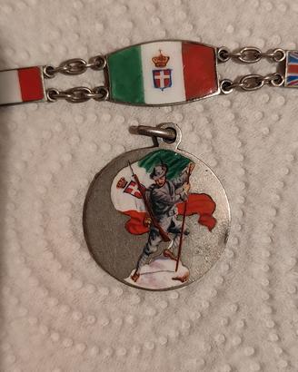 Bracciale in argento e smalti