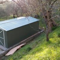 Box auto garage lamiera 360x600cm – 21,6mq verde