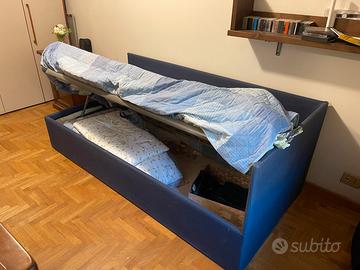 Letto singolo contenitore